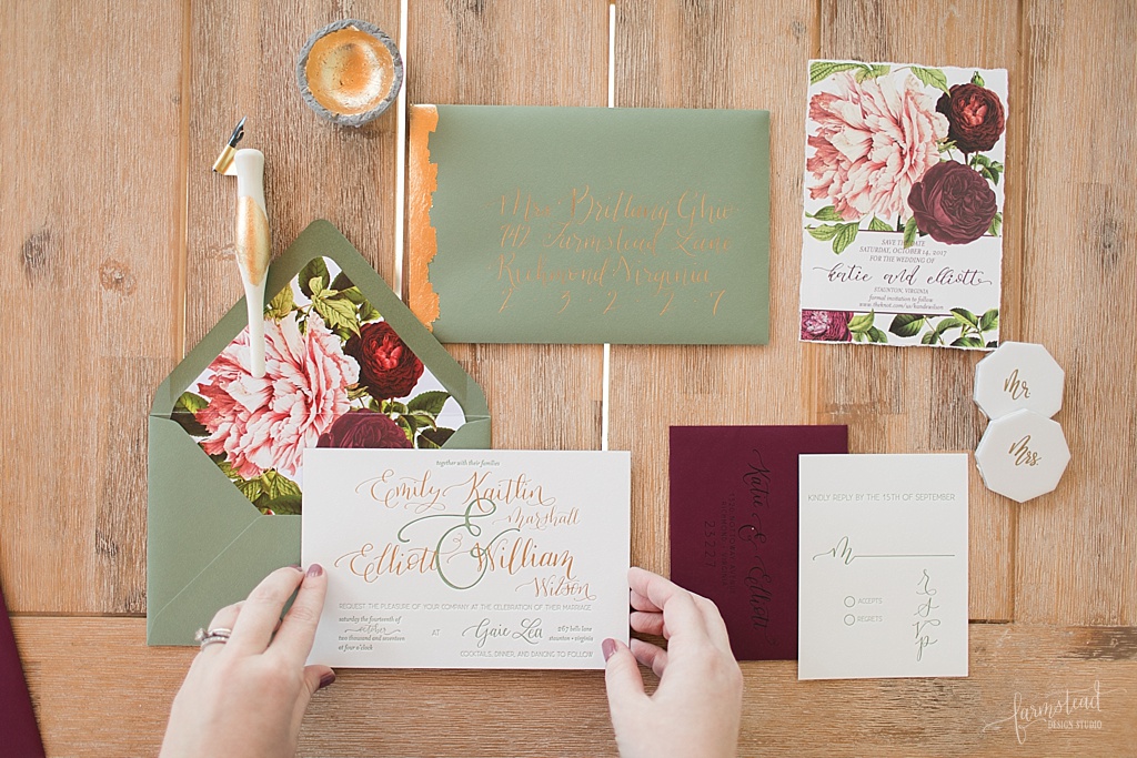 letterpress foil wedding invitation - Anna Filly Photography Pensacola Florida Photographer